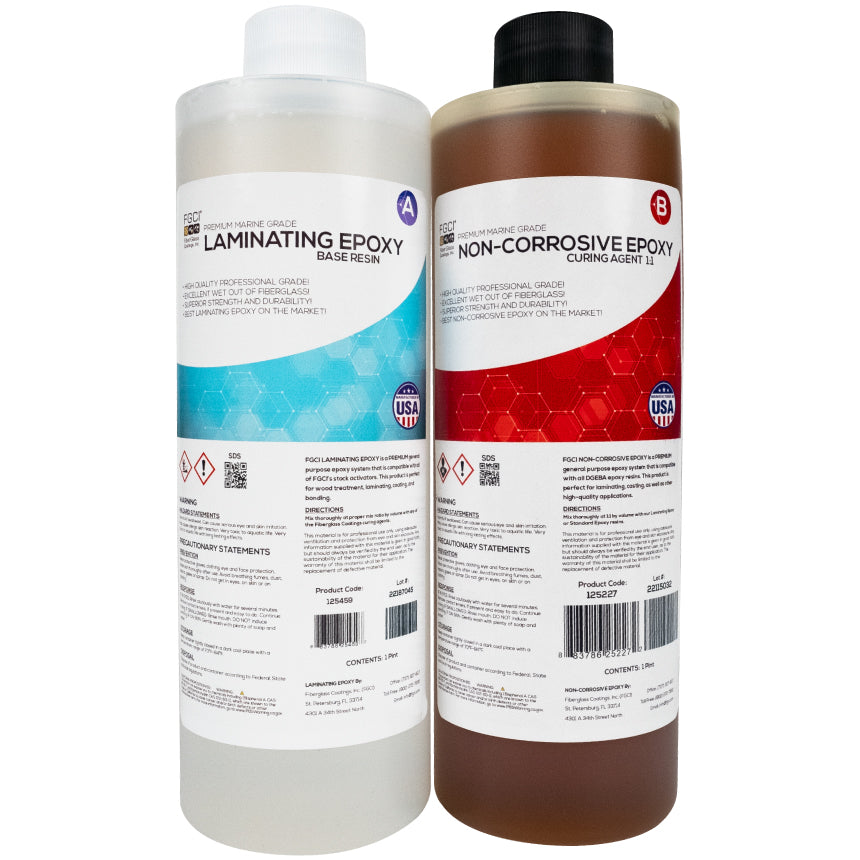 Premium Marine Grade Laminating Epoxy Base 1:1 (1QT)