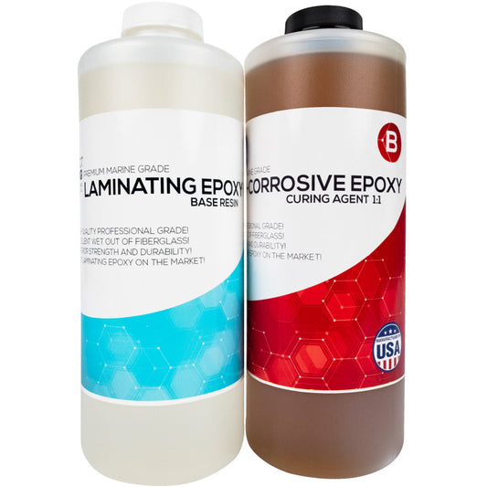 Premium Marine Grade Laminating Epoxy Base 1:1 (1QT)