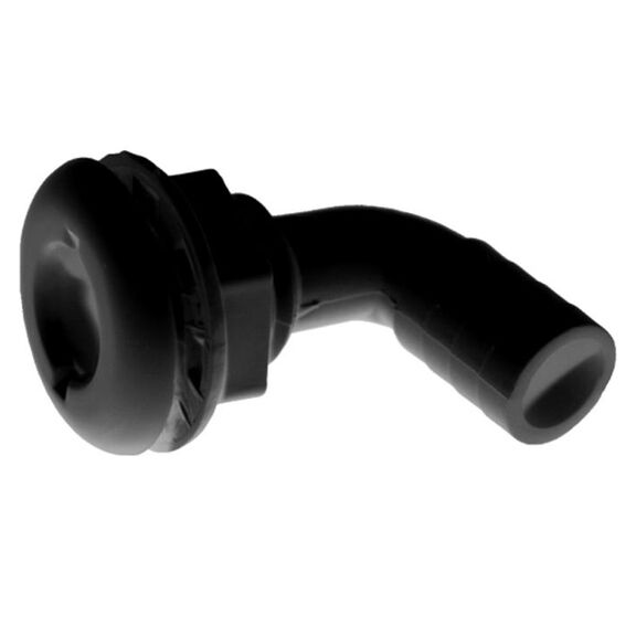 Marpac 90° Thru-Hull Connectors FITS 3/4” HOSE. THREAD LENGTH: 1”