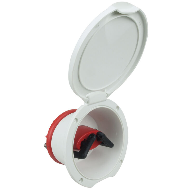 Perko Compact Battery Selector and Disconnect Switches - Cup Mount SELECTOR SWITCH WITH OFF-WHITE CUP