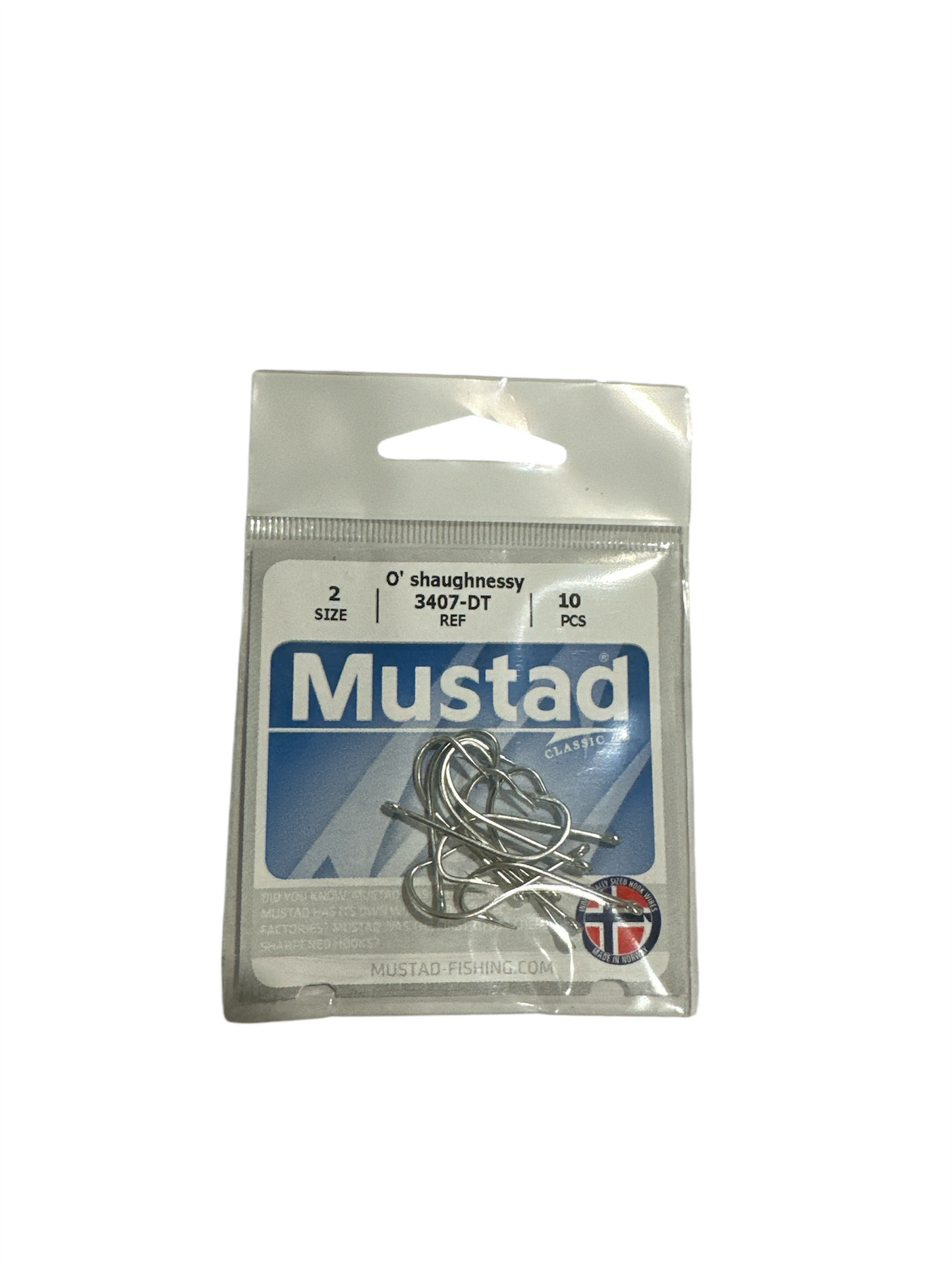 Mustad & Son Americas - Fishing Hooks | 3407-DT | O' Shaughnessy | Pack: 10PCS (Small)