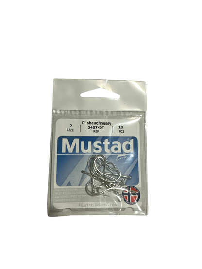 Mustad & Son Americas - Fishing Hooks | 3407-DT | O' Shaughnessy | Pack: 10PCS (Small)