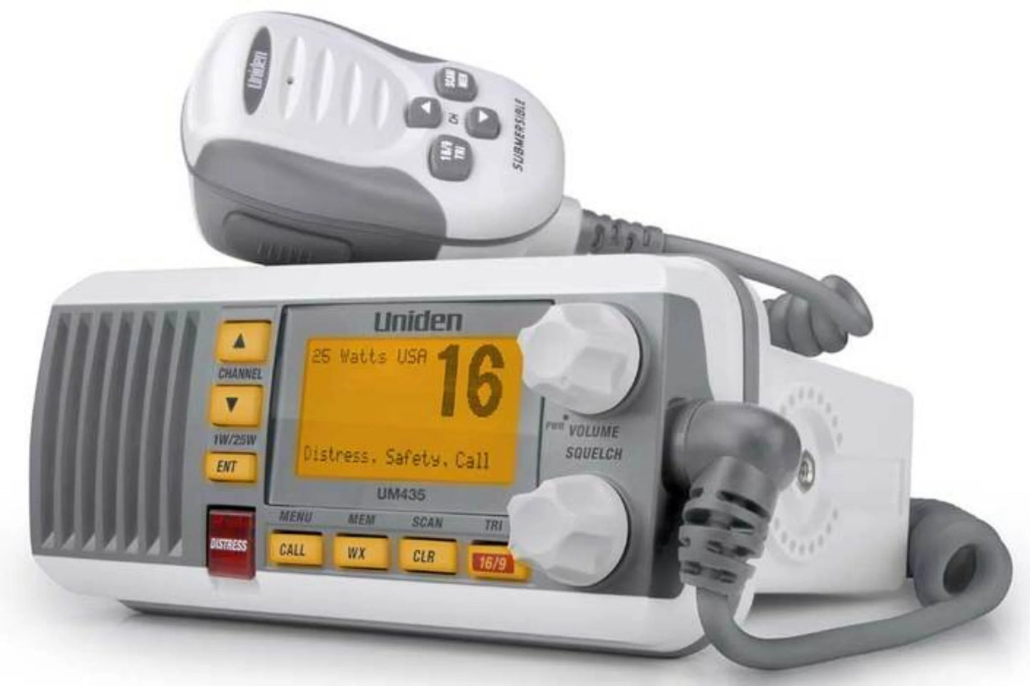 Uniden UM435 VHF Marine Radio Package - White