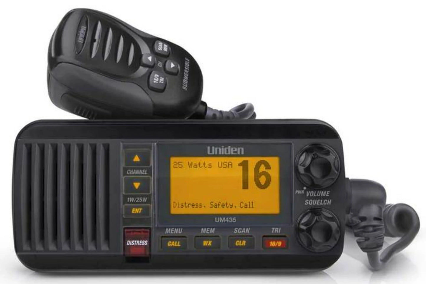 Uniden UM435 VHF Marine Radio Package