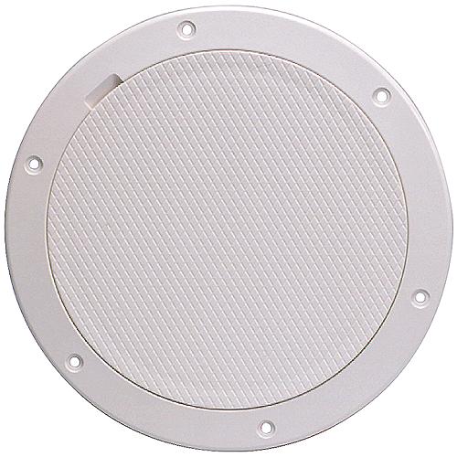 Beckson - Pry-Out Deck Plate With Standard Trim Ring, Diamond Center.