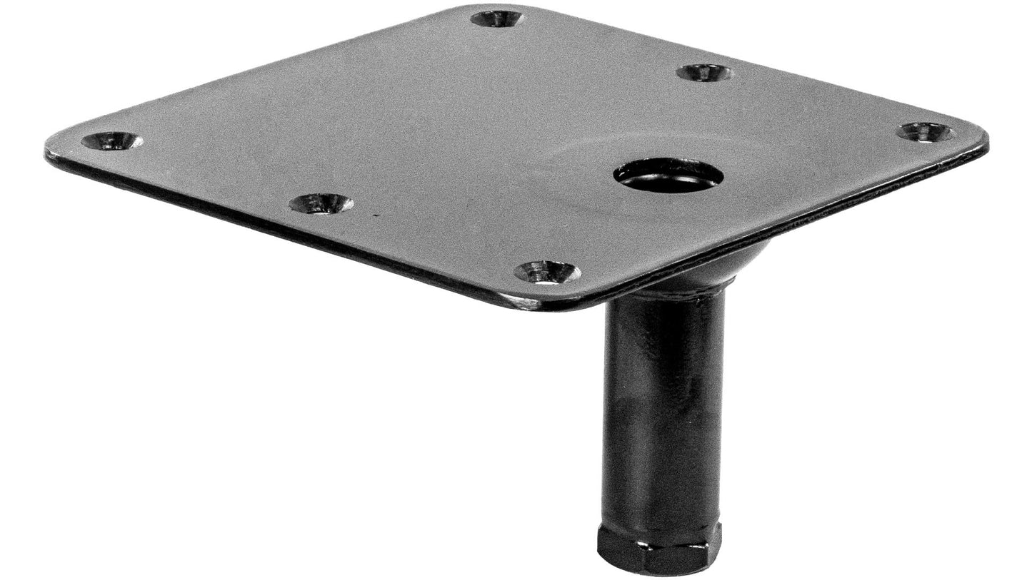 Springfield KingPin™ Series Threaded Square Steel Bases MILD STEEL WITH E-COAT FINISH