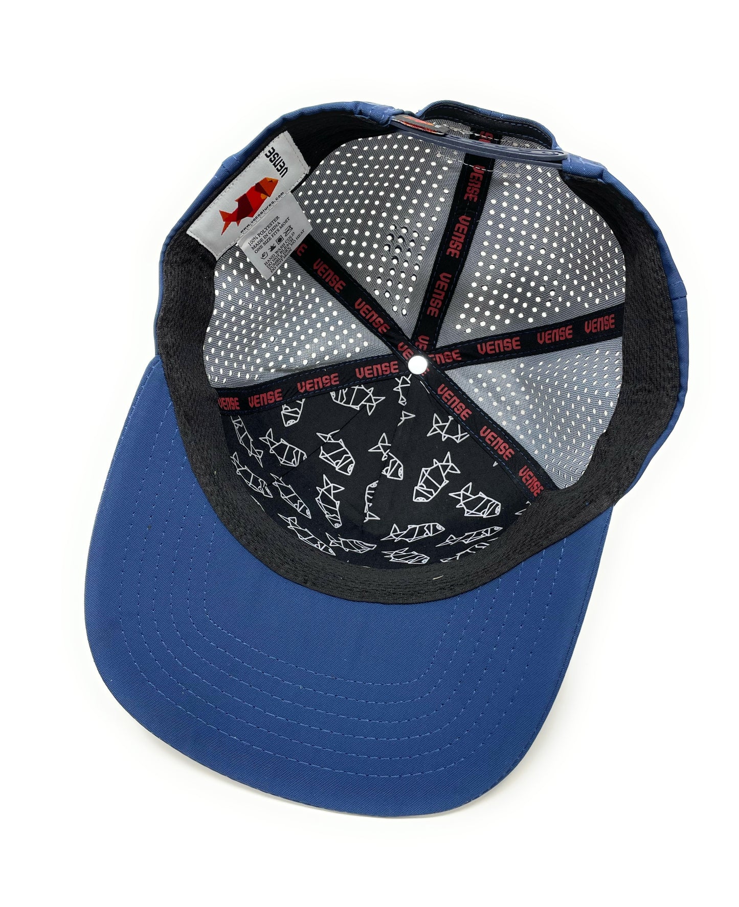 VENSE Flat Rubber Patch Snapback Cap