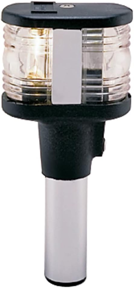 Perko Combination Masthead/White All-Round Lights - Fixed Mount BASE MOUNT - BASE DIMENSIONS: 3/4”. SHORT POLE WITH PIGTAIL LEADS