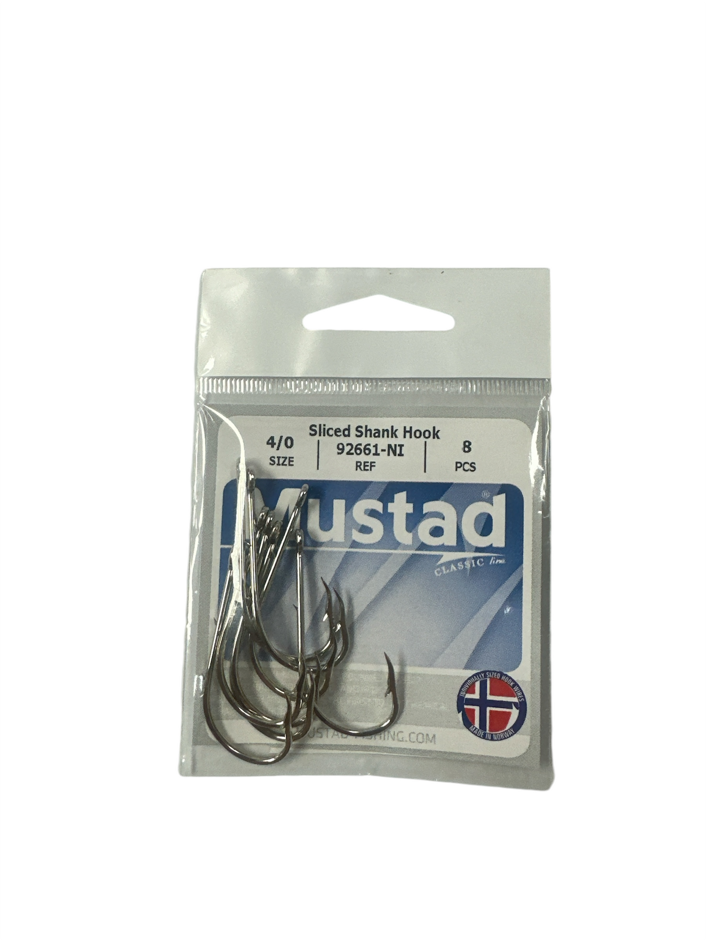 Mustad & Son Americas - Fishing Hooks | 92661-NI | Sliced Shank Hook | Pack: 8PCS.