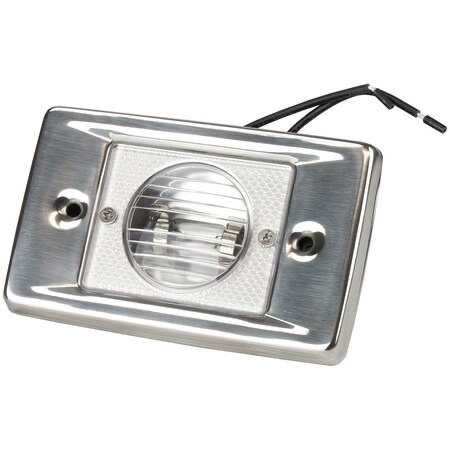 Transom Light With Stainless Steel Flange, Rectangular (NO LED)