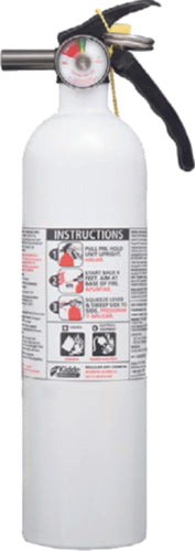 FIRE EXTINGUISHER  White 10 BC w/Gauge Specially designed for boating use.