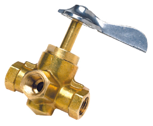 Three-Way Fuel Line Valve 3/8"