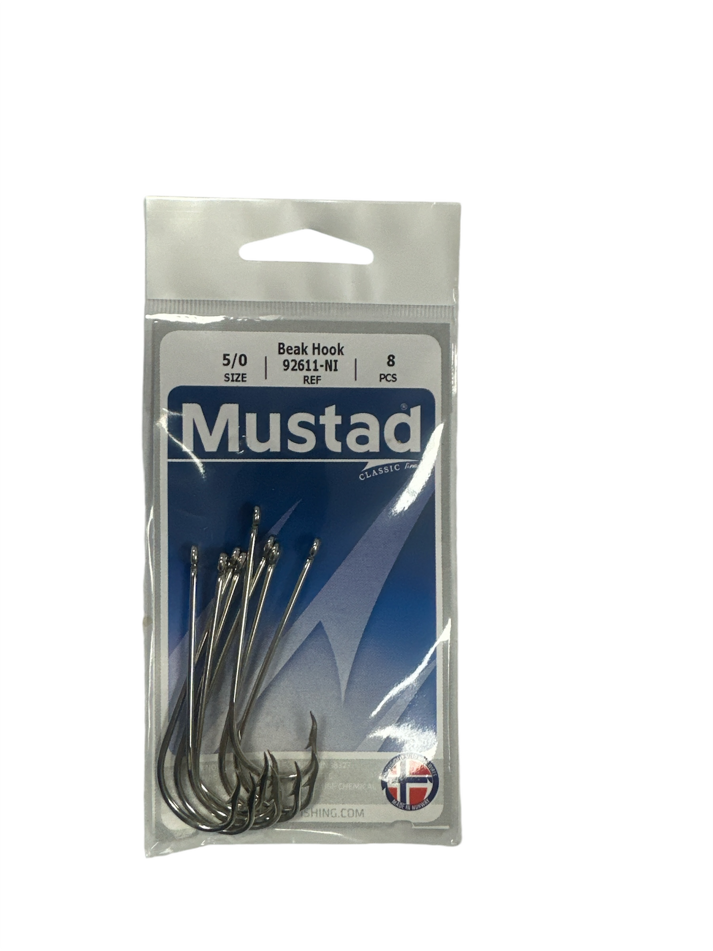 Mustad & Son Americas - Fishing Hooks | 92661-NI | Beak Hook | Pack: 8PCS.