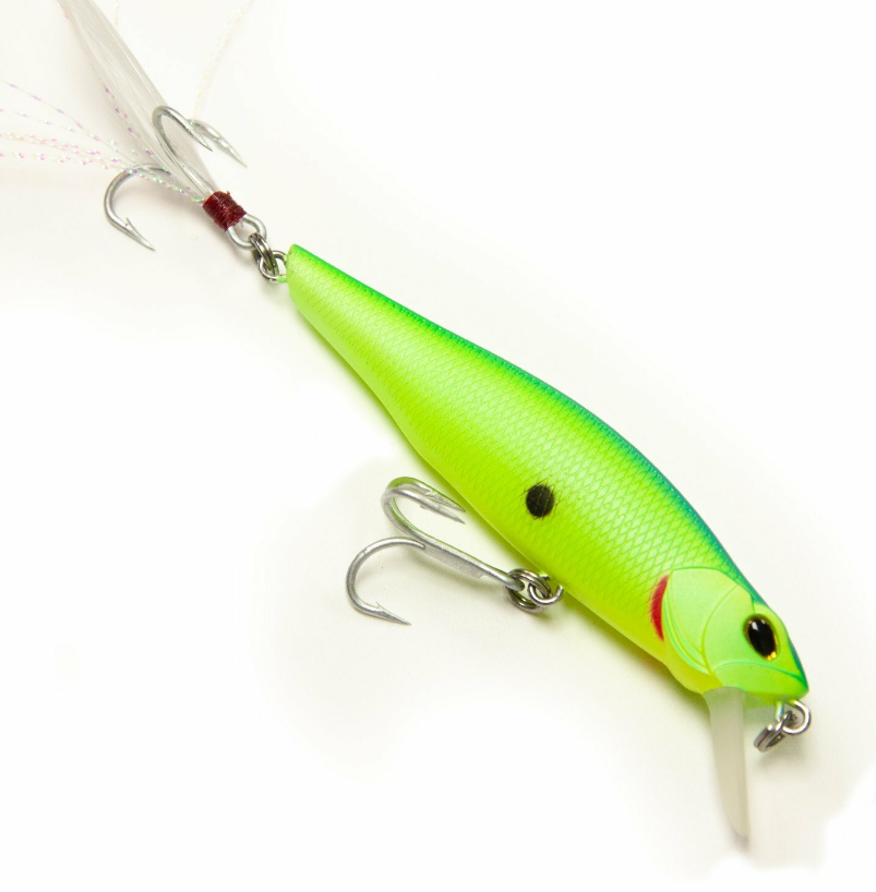 VENSE-SENUELO-PERCHA PRO 100 002 MATTE BLUE BACK CHART-MINNOW LURE