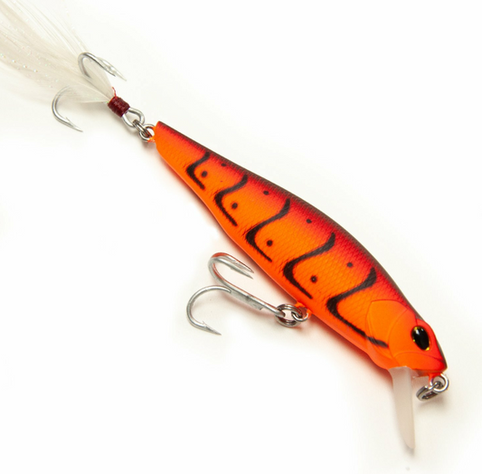 VENSE-SENUELO-PERCHA PRO 100 006 MATTE ORANGE CROW-MINNOW LURE