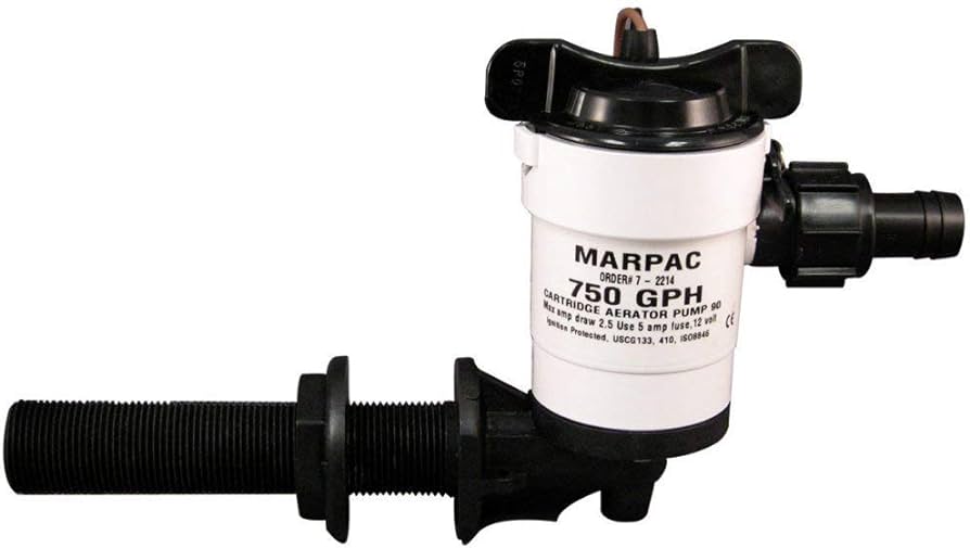 Marpac Cartridge Livewell Aerator Pumps - 750 GPH