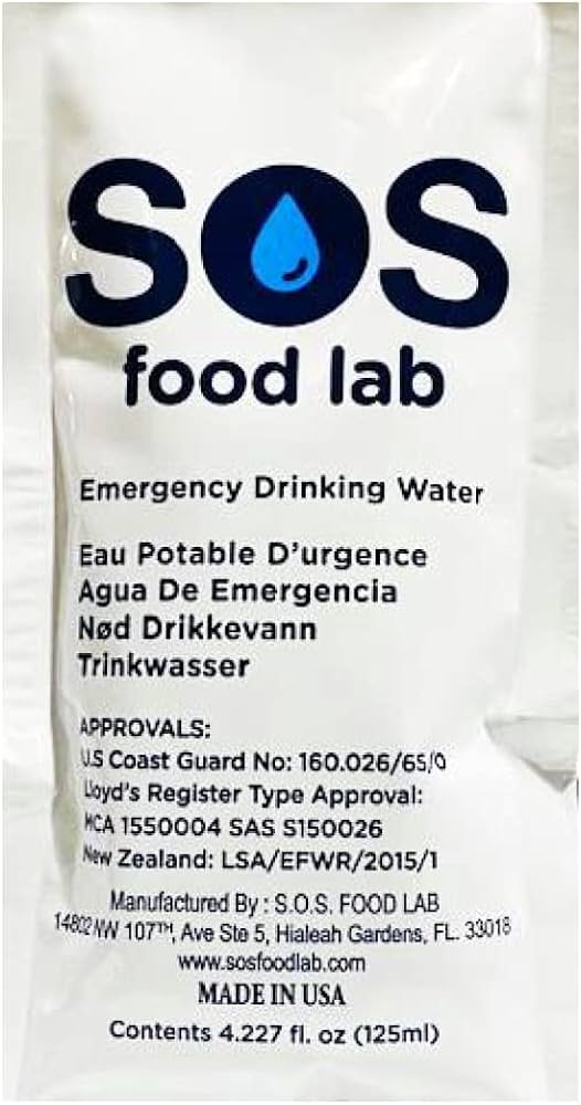 Emergency Drinking Water Pouch