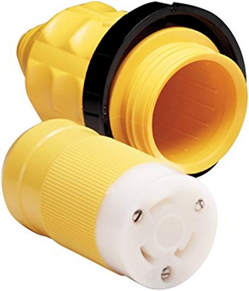 Marinco Female Locking Connector with Cover