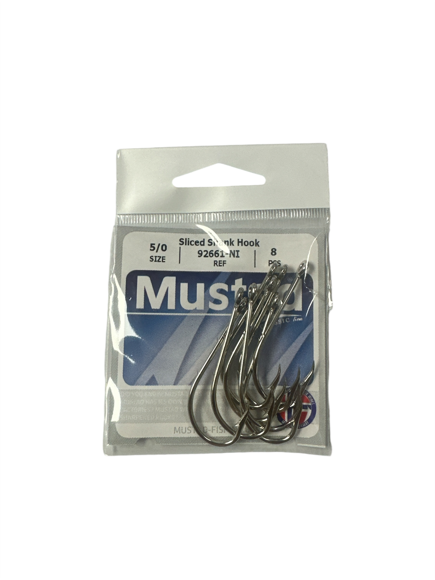 Mustad & Son Americas - Fishing Hooks | 92661-NI | Sliced Shank Hook | Pack: 8PCS.