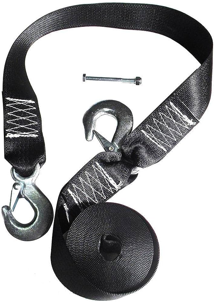 5,000 lbs. Winch Strap with Safety Strap