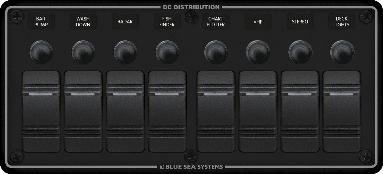 Blue Sea Contura Water Resistant Circuit Breaker Panels