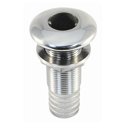 SS THRU HULL HOSE  CONECTOR 1-1/8"