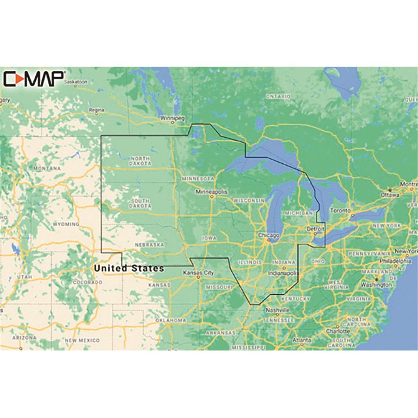 Lowrance C-MAP Reveal Lakes