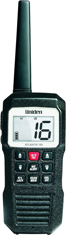 Uniden Atlantis 155 Handheld Floating VHF Marine Radio