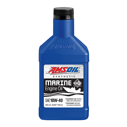 AMSOIL 10W-40 SYNTHETIC MARINE ENGINE OIL 32u.s oz 1quart