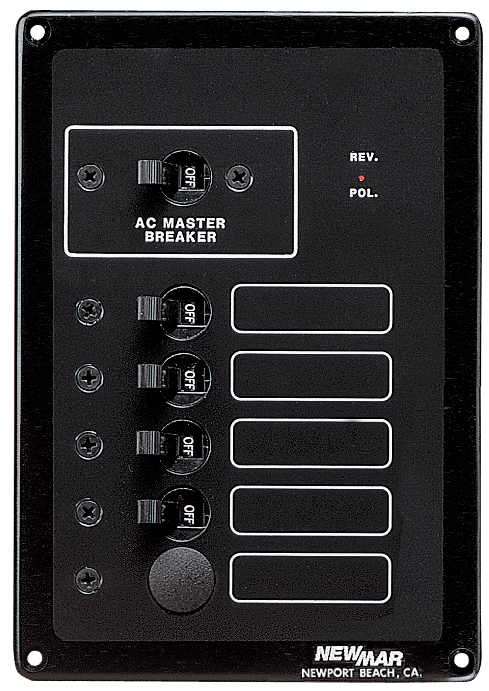 Newmar Electrical Panels - AC Master AC-IX - AC MASTER PANEL - DIMENSIONS: 5-1/4” W x 7-1/2” H