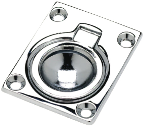 Flush Ring Pull (Chrome Plate 1-1/2”x1-3/4”)