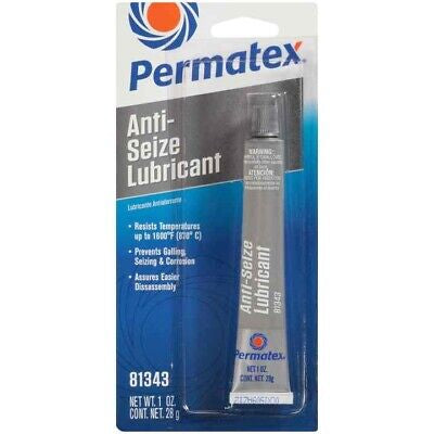 Anti-Seize Lubricant, 1 oz. Tube , White.  Permatex 81343