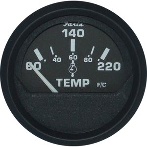 Faria Chesapeake Black Stainless Steel Gauges