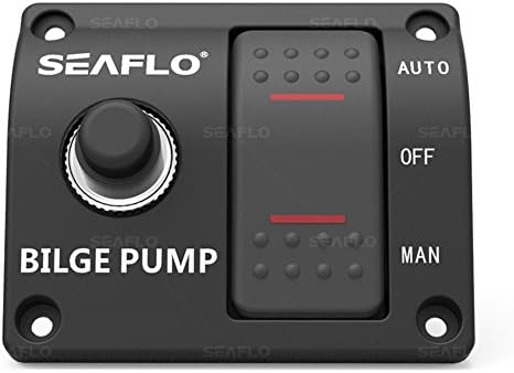 Bilge Pump Switch Panel 3-Way (Automatic-Off-Manual) 12v 24v w/Built-In 15A