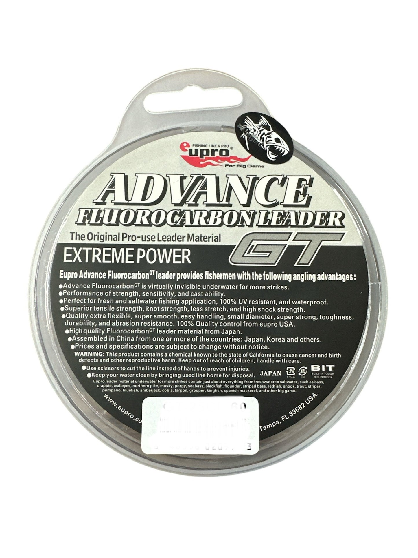 GT Fluorocarbon Advance 15lb - 100lb