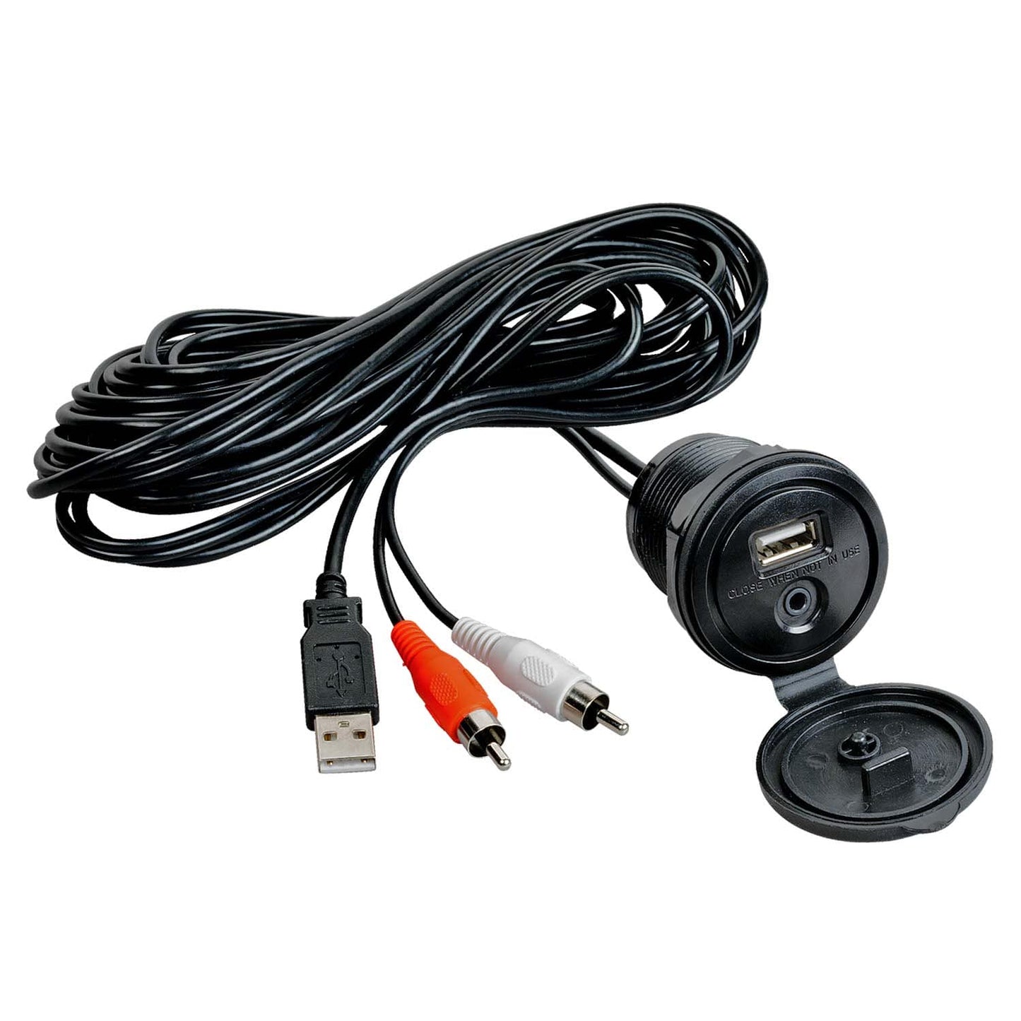 Jensen USB Interface and 1/8” Auxiliary Input Jack