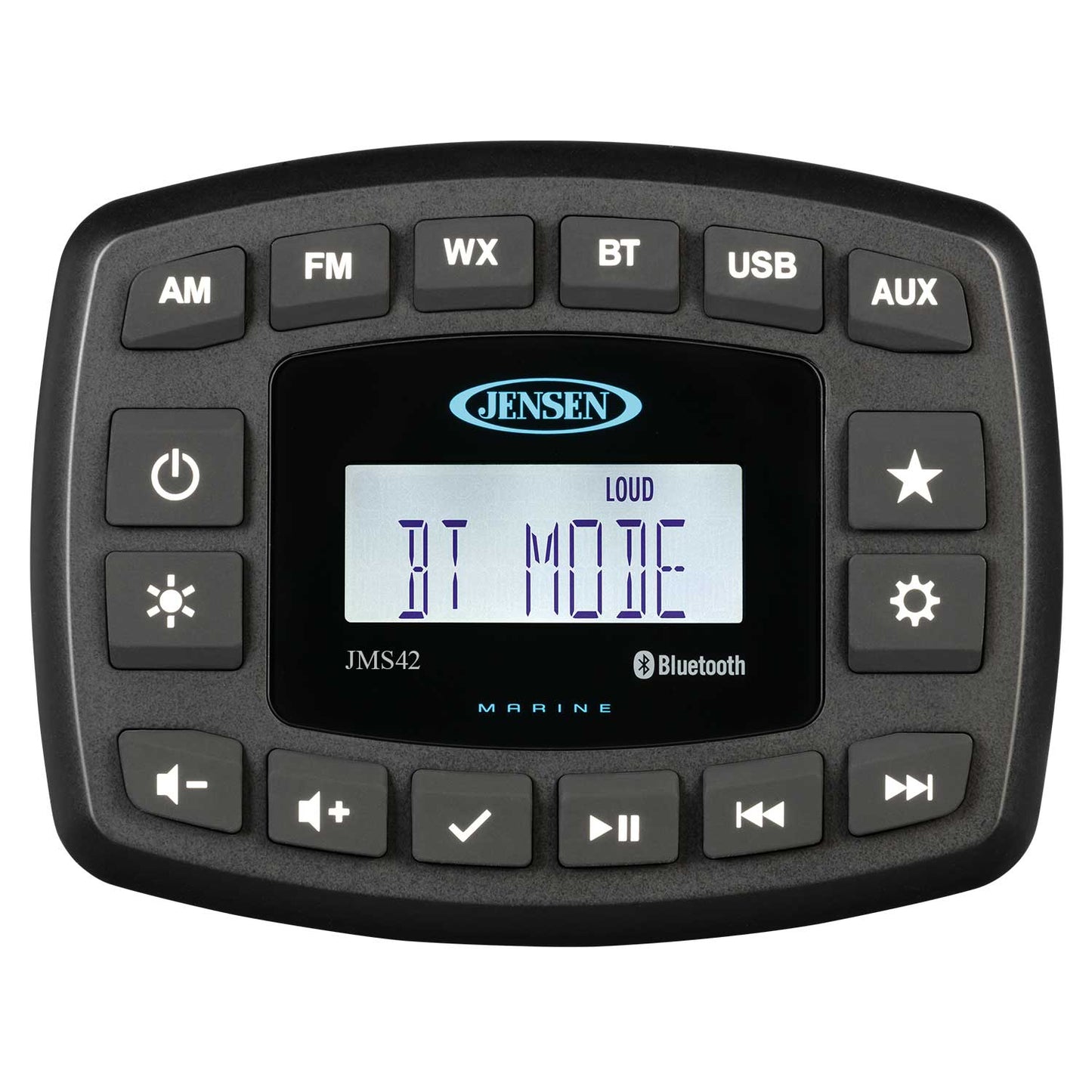 Jensen AM/FM/WB/USB Bluetooth Waterproof Stereo