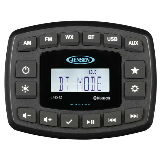 Jensen AM/FM/WB/USB Bluetooth Waterproof Stereo