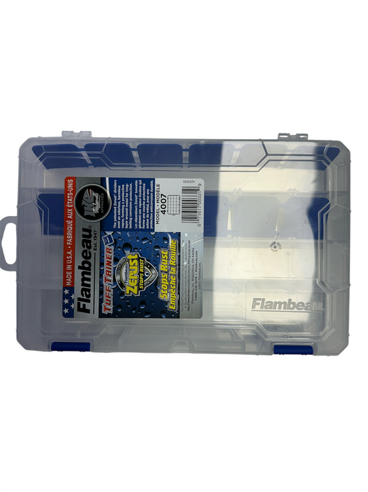 FLAMBEAU, Tuff Tainer Box - Fixed Comp W/Adjustable Dividers