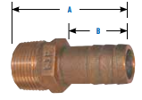 Groco PTH Series NPT Standard Flow Pipe to Hose Fittings