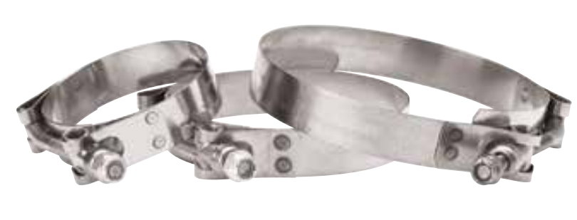 MPI Products Heavy Duty Stainless Steel T-Bolt Hose Clamps