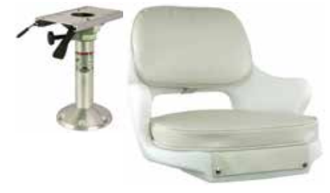 Springfield Pilot Chair with 15” Pedestal and Slide