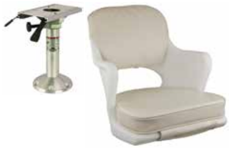 Springfield Captains Chair with 15” Pedestal and Slide