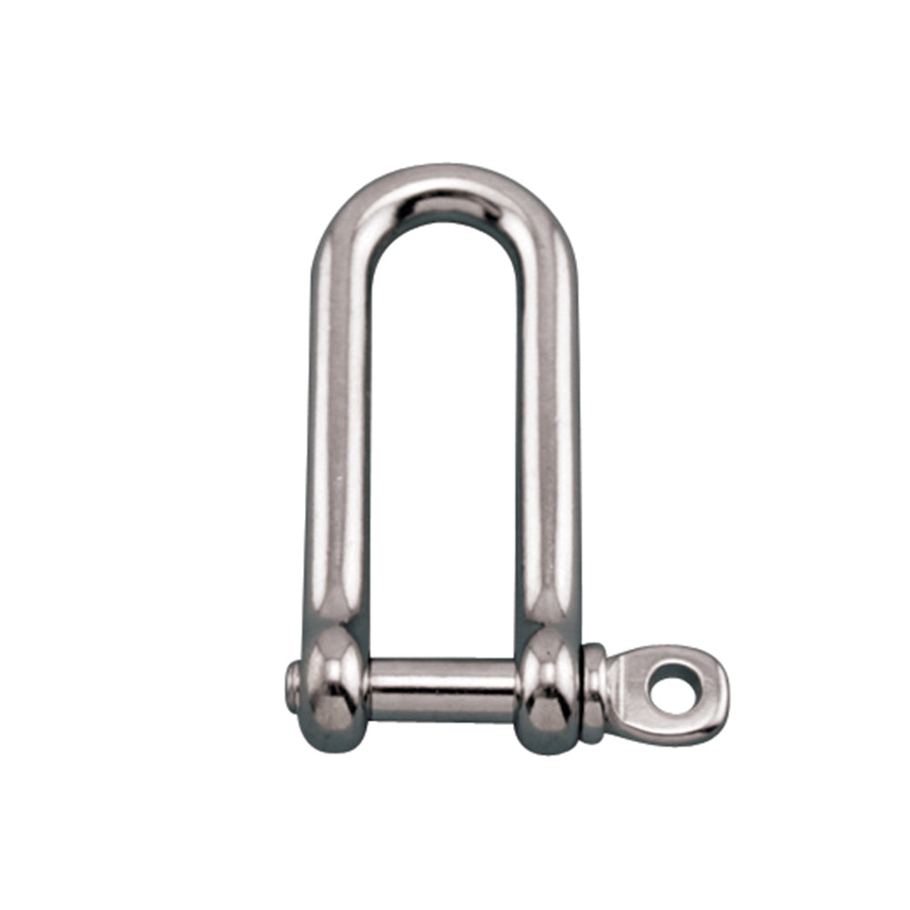 Long D Stainless Steel Shackle with Screw Pin