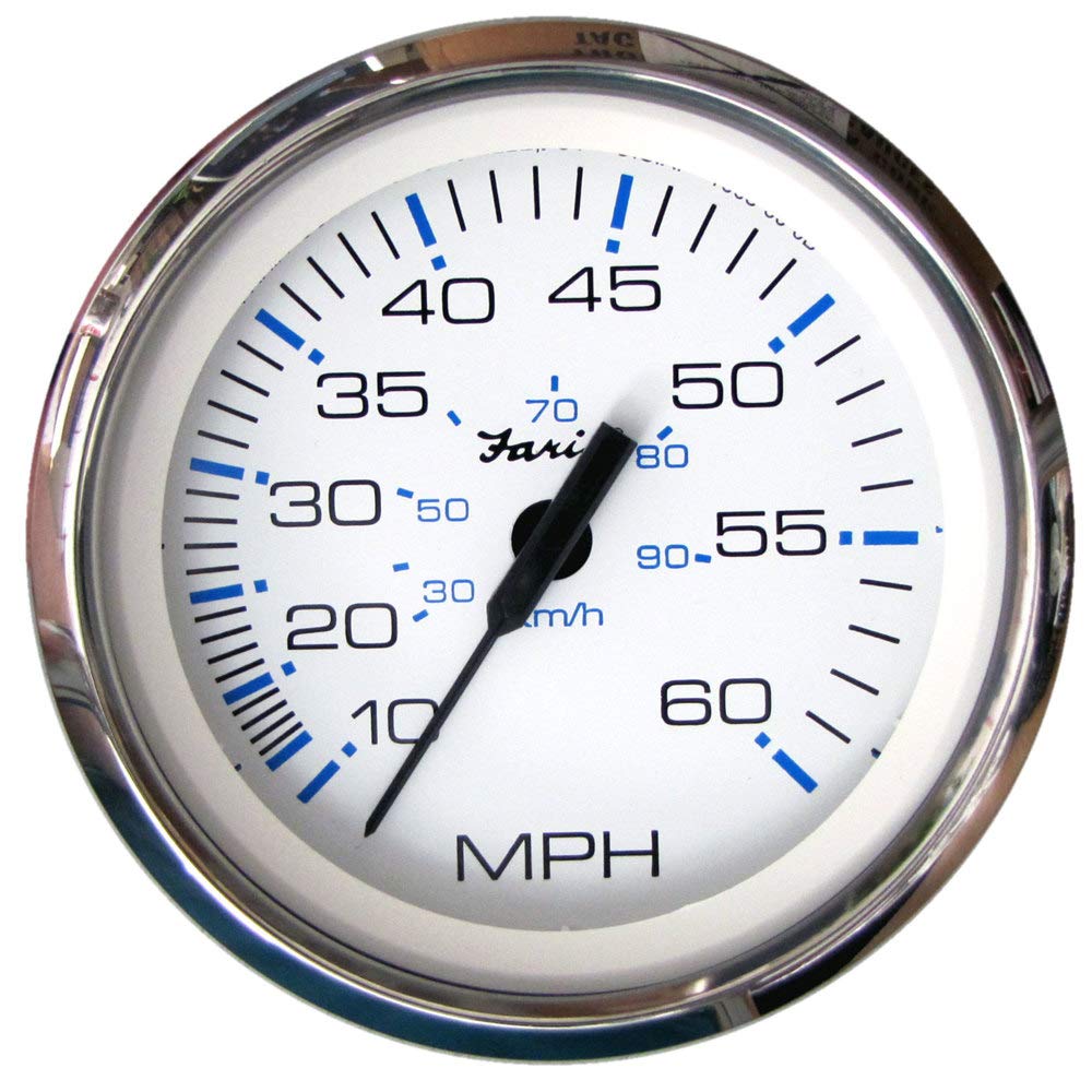 Faria Chesapeake White Stainless Steel Gauges