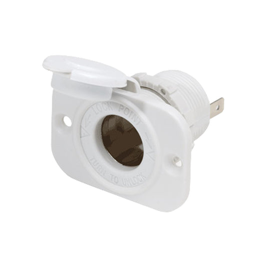 Blue Sea 12 volt Dash Socket - White