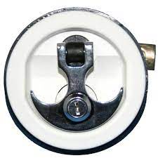 Anchor Handle Lid Lock With Lock White