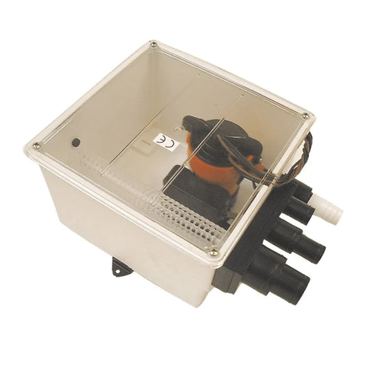 Johnson Pump Multiple Port Shower Sump with Ultima Switch