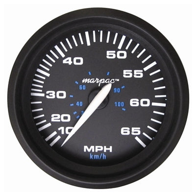 Speedometer Gauge Black W/ Black Face