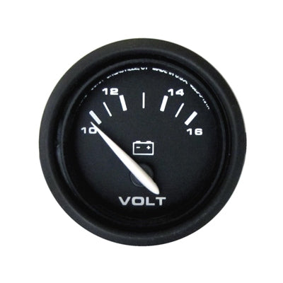 Volt Gauge Black W/ Black Face